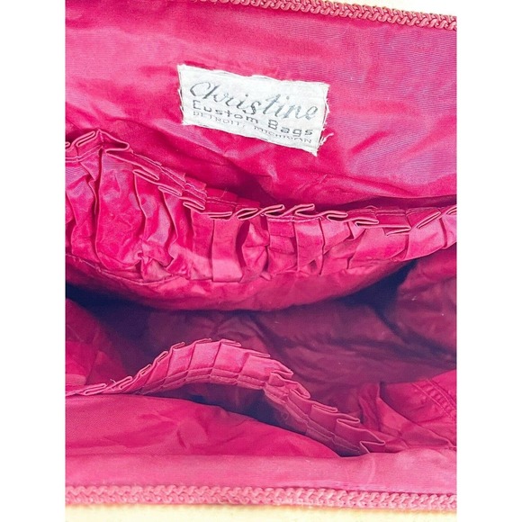 40’s Collectible Detroit Needlepoint Multicolor Handbag by Christine Custom Bags - Picture 8 of 10